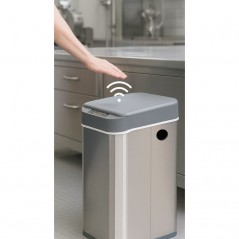 Papelera acero inox automática 18 litros con sensor contactless