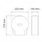 Dispensador de papel higiénico negro mate Serie Black Dispensador de papel higiénico negro mate Serie Black