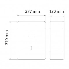 Dispensador de toallas Z 600 uds negro mate Serie Black