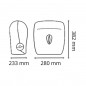 Dispensador de toallas con autocorte negro mate Serie Black