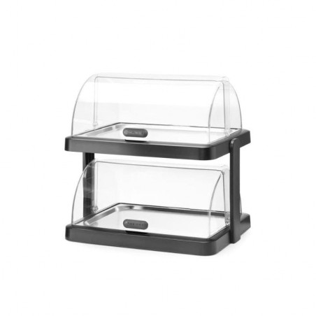 Expositor Refrigerado con dos Tapa Enrollable Duo Uniq Hendi
