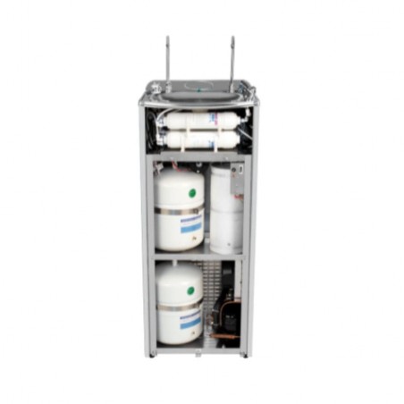 Fuente de agua refrigerada MAC 200 F5 Inox con ósmosis  (5 filtros)