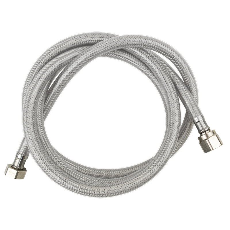 Latiguillo inox plastificado  H-H de 1/2" para grifo ducha