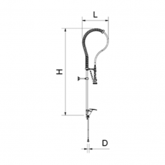 Grifo de ducha dos aguas Serie MNE. Modelo 463086