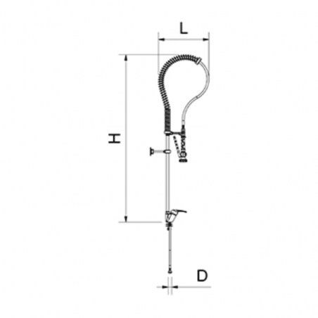 Grifo de ducha dos aguas Serie MNE. Modelo 463086