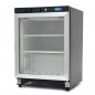 Congelador 200 litros con puertas de cristal, dos estantes y ruedas traseras Maxima Congelador 200 litros con puertas de cristal, dos estantes y ruedas traseras Maxima