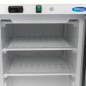 Congelador 200 litros con puertas de cristal, dos estantes y ruedas traseras Maxima Congelador 200 litros con puertas de cristal, dos estantes y ruedas traseras Maxima