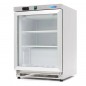 Congelador 200 litros con puertas de cristal, dos estantes y ruedas traseras Maxima Congelador 200 litros con puertas de cristal, dos estantes y ruedas traseras Maxima