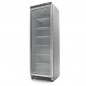 Congelador 400 litros con puerta de cristal, seis estantes y ruedas traseras Maxima Congelador 400 litros con puerta de cristal, seis estantes y ruedas traseras Maxima