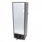 Congelador 400 litros con puerta de cristal, seis estantes y ruedas traseras Maxima Congelador 400 litros con puerta de cristal, seis estantes y ruedas traseras Maxima