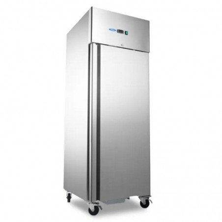 Congelador 700 litros con 3 estantes 2/1GN ajustables y ruedas Maxima