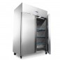 Congelador 800 litros con doble puerta, 6 estantes ajustables y ruedas Maxima Congelador 800 litros con doble puerta, 6 estantes ajustables y ruedas Maxima