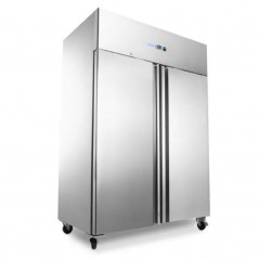 Congelador 800 litros con doble puerta, 6 estantes ajustables y ruedas Maxima