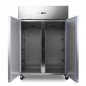 Congelador 800 litros con doble puerta, 6 estantes ajustables y ruedas Maxima Congelador 800 litros con doble puerta, 6 estantes ajustables y ruedas Maxima