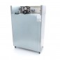 Congelador 1200 litros con doble puerta de cristal, 6 estantes y ruedas Maxima Congelador 1200 litros con doble puerta de cristal, 6 estantes y ruedas Maxima