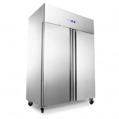 Congelador 1400 litros con doble puerta, 6 estantes ajustables 2/1GN y ruedas Maxima
