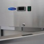 Congelador 400 litros en acero inox con 3 estantes ajustables y ruedas Maxima Congelador 400 litros en acero inox con 3 estantes ajustables y ruedas Maxima
