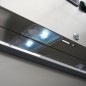 Congelador 600 litros en acero inox con 3 estantes ajustables y ruedas Maxima Congelador 600 litros en acero inox con 3 estantes ajustables y ruedas Maxima