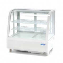 Vitrina refrigerada de sobremesa 100 litros con puerta corredera trasera Maxima