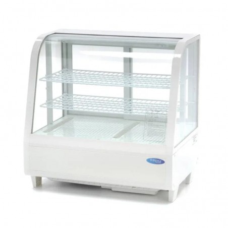 Vitrina refrigerada de sobremesa 100 litros con puerta corredera trasera Maxima