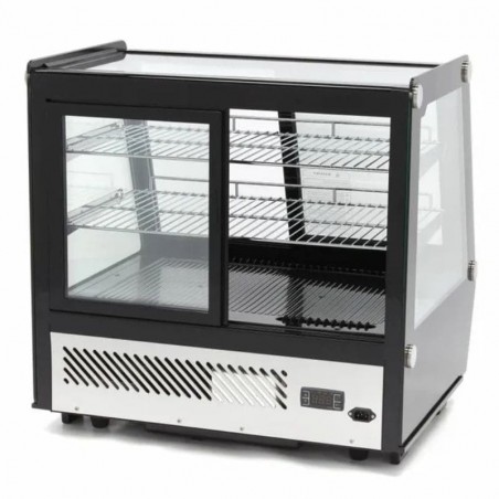 Vitrina refrigerada de sobremesa 125 litros con puertas correderas delanteras y traseras Maxima