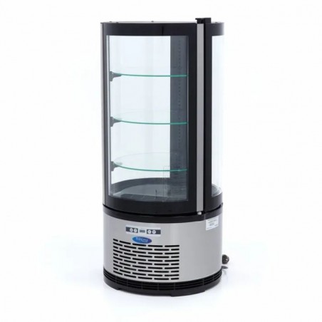 Vitrina expositora refrigerada redonda de sobremesa 100 litros Maxima
