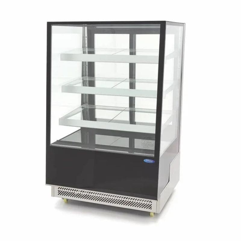 Vitrina refrigerada expositora sobre ruedas en negro Maxima Vitrina refrigerada expositora sobre ruedas en negro Maxima
