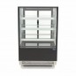 Vitrina refrigerada expositora sobre ruedas en negro Maxima Vitrina refrigerada expositora sobre ruedas en negro Maxima