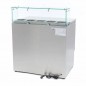 Mesa refrigerada para pizza con tapa de cristal Maxima Mesa refrigerada para pizza con tapa de cristal Maxima