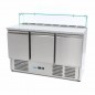 Mesa refrigerada para pizza con tapa de cristal Maxima Mesa refrigerada para pizza con tapa de cristal Maxima