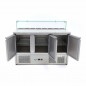 Mesa refrigerada para pizza con tapa de cristal Maxima Mesa refrigerada para pizza con tapa de cristal Maxima