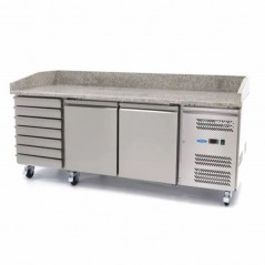 Mesa refrigerada para pizzas con 7 cajones Maxima