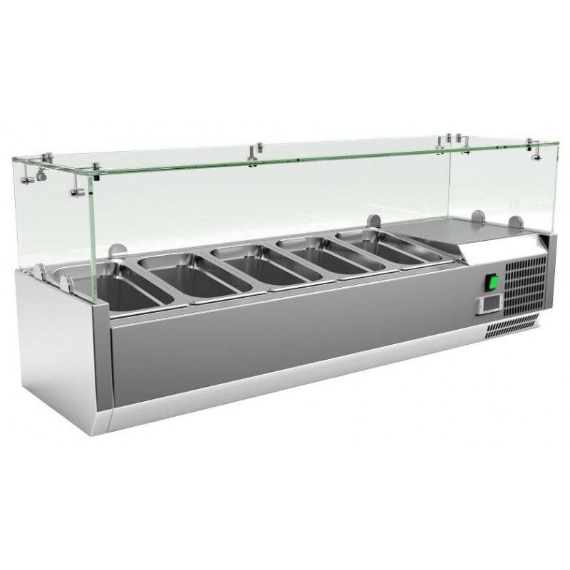 Vitrina GN1/4 Cúpula de Vidrio Pekín