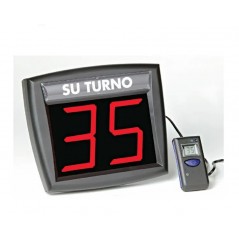 Indicador de Turno IT-5-MDV con Visor de Dos Dígitos y Mando a Distancia con visor