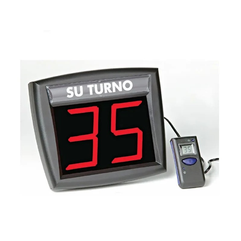 Indicador de Turno IT-5-MDV con Visor de Dos Dígitos y Mando a Distancia con visor Indicador de Turno IT-5-MDV con Visor de Dos Dígitos y Mando a Distancia con visor