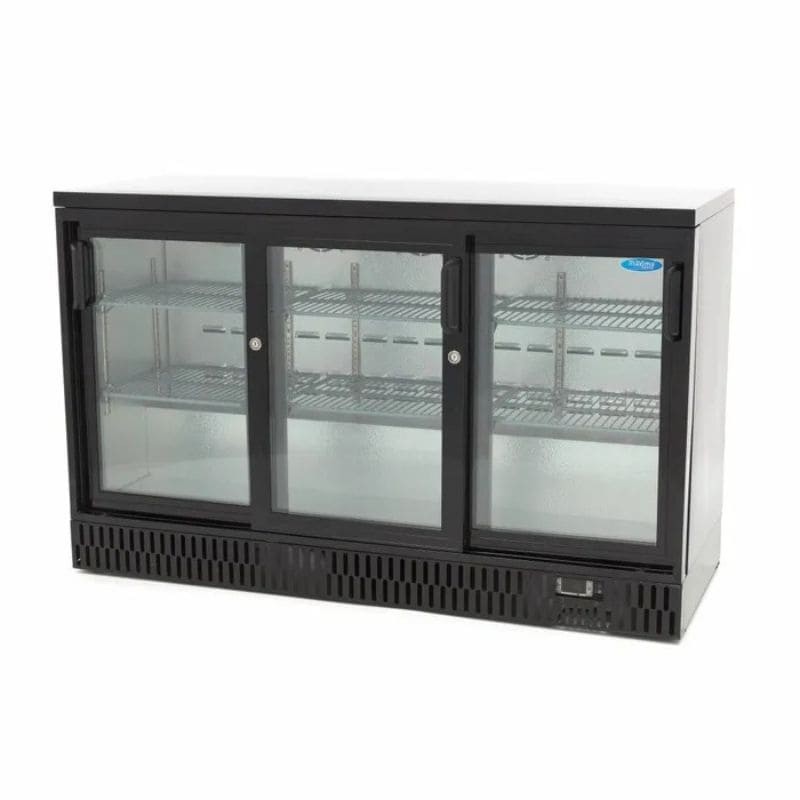 Nevera expositora baja para bebidas con puertas correderas Maxima Nevera expositora baja para bebidas con puertas correderas Maxima