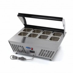 Mesa refrigerada de sobremesa para ensaladas 8 GN1/6 Maxima