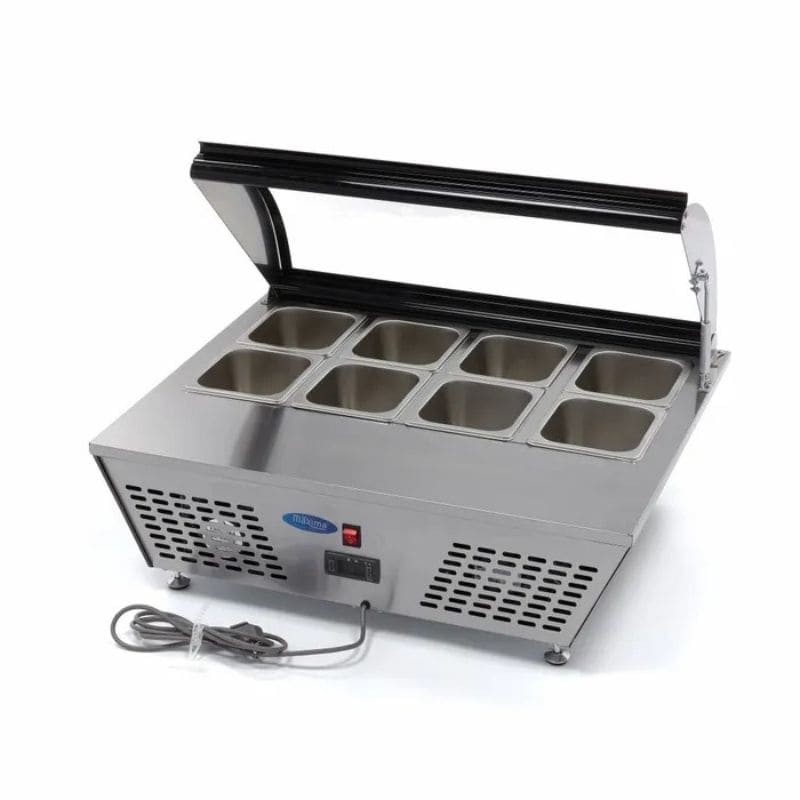 Mesa refrigerada de sobremesa para ensaladas 8 GN1/6 Maxima