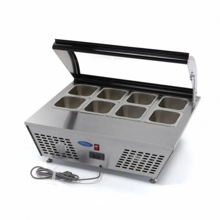 Mesa refrigerada de sobremesa para ensaladas 8 GN1/6 Maxima