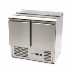 Mesa refrigerada para ensaladas 257 litros y dos puertas Maxima