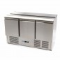 Mesa refrigerada para ensaladas 400 litros y tres puertas Maxima Mesa refrigerada para ensaladas 400 litros y tres puertas Maxima