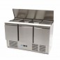 Mesa refrigerada para ensaladas 400 litros y tres puertas Maxima Mesa refrigerada para ensaladas 400 litros y tres puertas Maxima