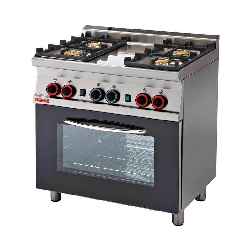 Cocina a gas con horno con grill, 6 fuegos- Modelo CF6-610G
