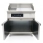 Plancha inducción doble lisa y ranurada con soporte fondo 700 Maxima Plancha inducción doble lisa y ranurada con soporte fondo 700 Maxima