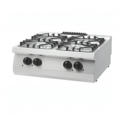 Cocina a gas 4 fuegos sobremesa fondo 700 Heavy Duty Maxima