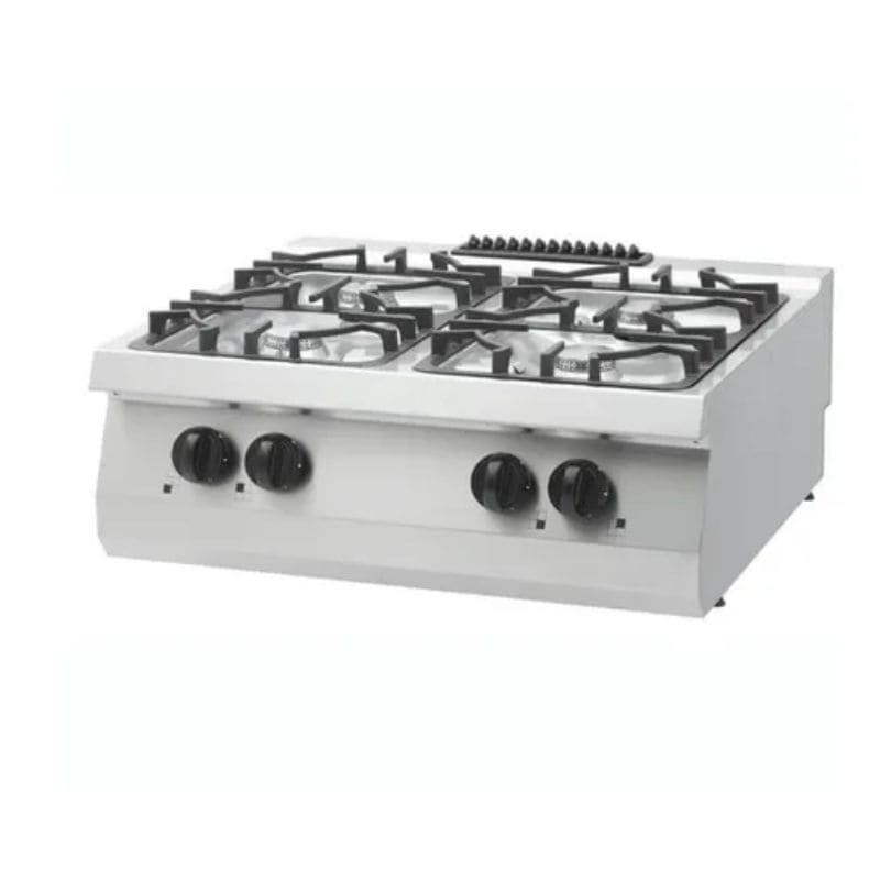 Cocina a gas 4 fuegos sobremesa fondo 700 Heavy Duty Maxima