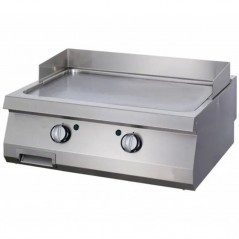 Plancha a gas doble cromo liso fondo 700 Heavy Duty Maxima