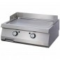 Plancha a gas doble cromo liso fondo 700 Heavy Duty Maxima