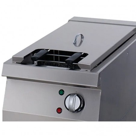 Freidora eléctrica 2 cubas 22+22 litros con grifo de vaciado fondo 900 Premium Maxima