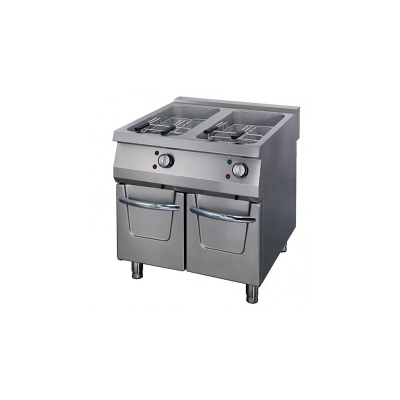 Freidora eléctrica 2 cubas 22+22 litros con grifo de vaciado fondo 900 Premium Maxima Freidora eléctrica 2 cubas 22+22 litros con grifo de vaciado fondo 900 Premium Maxima